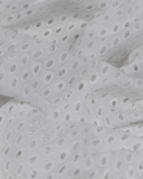 White Broderie Anglaise cotton